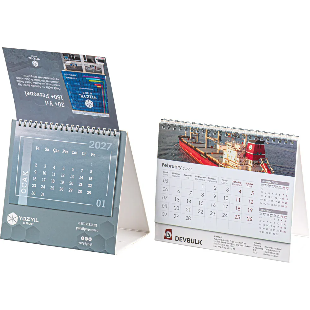 AMT-07 Sıvama Taşıyıcılı Masa Takvimi