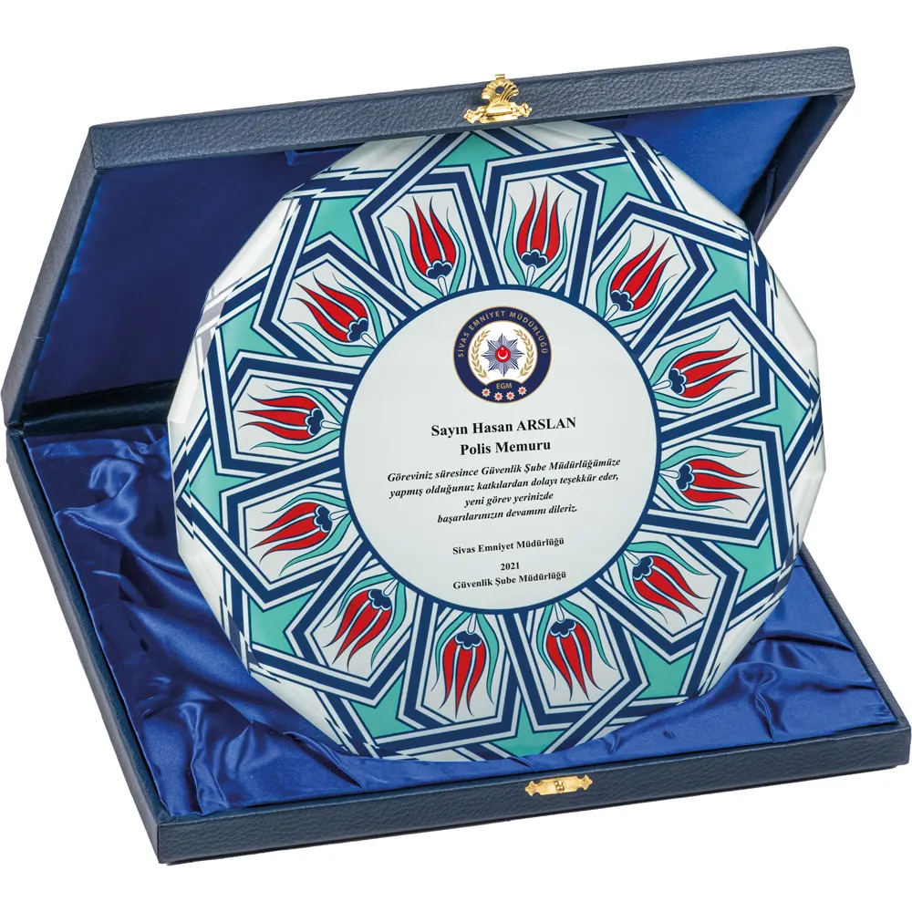 EKT-430 Kutulu Kristal Plaket